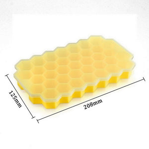 Cavity Ice Cube Tray Honeycomb Ice Cube Mold Food Grade Flexible Silicone Ice Molds for Whiskey Cocktail