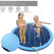 将图片加载到图库查看器，150cm Water Sprinkler can spray spout to dispe Pad for Kids Pets Dogs Outdoor Water Play Mat Dog Bath Pool
