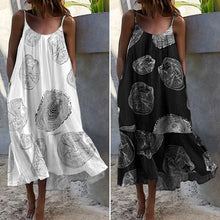 将图片加载到图库查看器，Bohemian Sundres Women Dress 2020 VONDA Summer Sleeveless Maxi Long Dress Beach Holiday Casual Loose Robe Plus Size Vestidos
