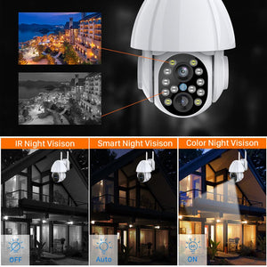 1080P PTZ Dual-Lens Wifi Camera Outdoor Auto Tracking Cloud Home Security IP Camera 2MP Zoom Speed Dome CCTV Camera Surveillance