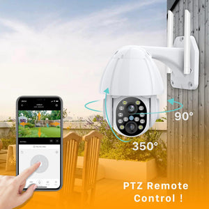 1080P PTZ Dual-Lens Wifi Camera Outdoor Auto Tracking Cloud Home Security IP Camera 2MP Zoom Speed Dome CCTV Camera Surveillance