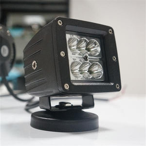 3 Inch 24W Flood LED Work Light Fog Lamp Offroad Driving SUV UTE Black