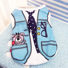 将图片加载到图库查看器，Cartoon Dog Shirt Summer Small Dog Clothes Chihuahua Tshirt Puppy Vest Yorkshire Terrier Pet Clothes Ropa Perro Pets Clothing
