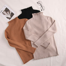 将图片加载到图库查看器，Slim turtleneck long sleeve sweater
