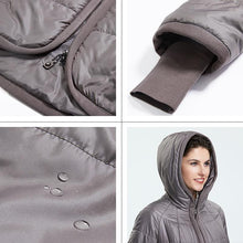 将图片加载到图库查看器，2019 new winter jacket women zipper Hooded Plus Size female jacket coat autumn 5XL clothes solid warm parka clothing hot AM-2075
