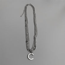 将图片加载到图库查看器，European And American Style W Letter Cuban Clavicle Chain Necklace
