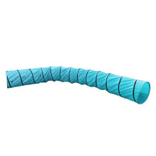 将图片加载到图库查看器，18&#39; Agility Training Tunnel Pet Dog Play Outdoor Obedience Exercise Equipment Blue
