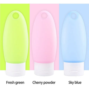 60ML Silicone Protective Cover Hand SanitizePortable Mini Empty Bottle Portable Hand Sanitizer Silicone Bottle Can Hung Outdoor