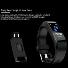 将图片加载到图库查看器，115 Plus Bluetooth Smart Watch Heart Rate Monitor Smart Watch Fitness Tracker Bracelet Waterproof Smart Wristband
