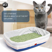 将图片加载到图库查看器，Cat Litter Box Liners large with Drawstrings Scratch Resistant Bags
