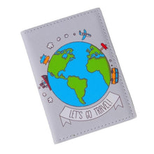 将图片加载到图库查看器，The Japanese Fresh style Passport Holder,PU Leather Travel Passport Cover Credit Card ID Card Holder Size:10*14CM
