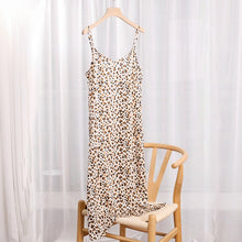 将图片加载到图库查看器，High Quality Women&#39;s Dress Summer Spaghetti Satin Long Dress Very Soft Smooth Plus Size S-4XL M30262
