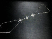 将图片加载到图库查看器，New  925 pure meteor Earrings hexagon Star Lucky Star Christmas Korean Black Pearl Earrings Fashion light luxury jewelry
