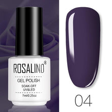 将图片加载到图库查看器，ROSALIND Gel Polish Set Manicure for Nails Semi Permanent Vernis top coat UV LED Gel Varnish Soak Off Nail Art Gel Nail Polish
