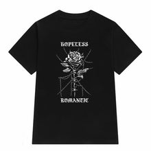 将图片加载到图库查看器，VIP HJN Japanese Style Floral Print Gothic T-Shirt Women&#39;s Grunge Aesthetic Pastel Goth T-shirts Edgy Fashion Tops
