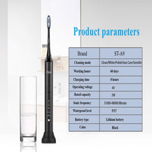 将图片加载到图库查看器，Olybo Electric Toothbrush Sonic Toothbrushes for Adults, 5 Modes 48000VPM with 6 Replacement Brush Heads and Travel Case(Cannot be sold on Amazon)
