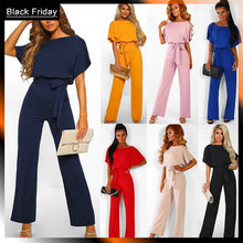 将图片加载到图库查看器，European and American Style Solid Color High Quality Women&#39;s Jumpsuit Fashion luxury Pants Desinger Lady Clothes 2019 Playsuits
