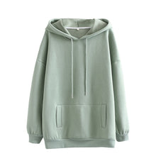 将图片加载到图库查看器，Tangada women fleece hoodie sweatshirts winter japanese fashion 2020 oversize ladies pullovers warm pocket hooded jacket SD60

