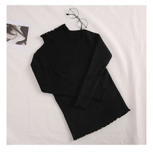 将图片加载到图库查看器，Slim turtleneck long sleeve sweater
