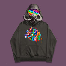 将图片加载到图库查看器，Steam wave Mario college style bf hoodie
