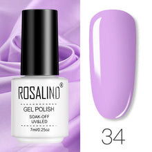 将图片加载到图库查看器，ROSALIND Gel Polish Set Manicure for Nails Semi Permanent Vernis top coat UV LED Gel Varnish Soak Off Nail Art Gel Nail Polish
