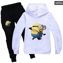 将图片加载到图库查看器，Fall Winter Halloween Outfits for Girls Minions Kawaii Children Clothing Set Cotton Christmas Thanksgiving  Boys Clothes
