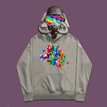 将图片加载到图库查看器，Steam wave Mario college style bf hoodie
