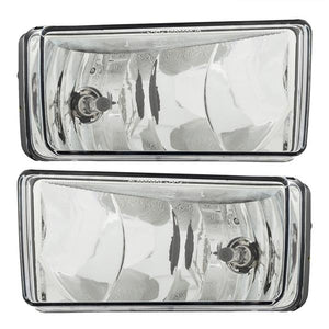 Clear Bumper Fog Light Lamps Pair for 07-13 Chevy Silverado 1500 2500 HD Tahoe