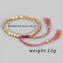 将图片加载到图库查看器，Handmade Tibetan Buddhist Braided Cotton Copper Beads Lucky Rope Bracelet &amp; Bangles For Women Men Thread Bracelets
