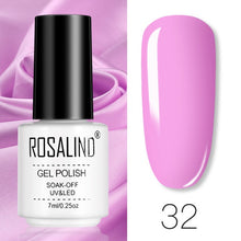 将图片加载到图库查看器，ROSALIND Gel Polish Set Manicure for Nails Semi Permanent Vernis top coat UV LED Gel Varnish Soak Off Nail Art Gel Nail Polish
