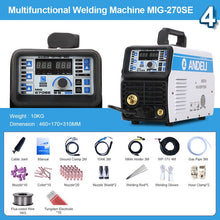 将图片加载到图库查看器，ANDELI MIG-270SE 3 in 1 tig mig Welder 110V/220V MIG TIG MMA Welding Machine Gasless Welder Mig Welding Machine
