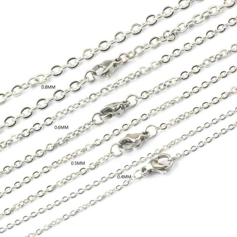 Stainless steel O-chain jewelry chain