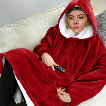 将图片加载到图库查看器，Oversized Hoodies Sweatshirt Women Winter Hoodies Fleece Giant TV Blanket With Sleeves Pullover Oversize Women Hoody Sweatshirts
