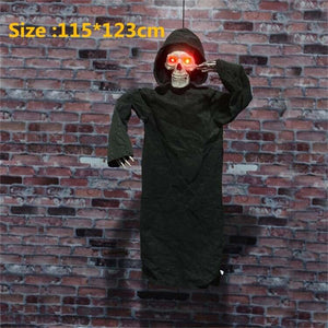 2M Big Devil Horror Halloween Hanging Ghosts Skull Skeleton Halloween Decorations Haunted House Bar Club Halloween Scary Ghosts