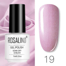 将图片加载到图库查看器，ROSALIND Gel Polish Set Manicure for Nails Semi Permanent Vernis top coat UV LED Gel Varnish Soak Off Nail Art Gel Nail Polish
