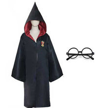 将图片加载到图库查看器，Girls Women Magic School Uniform Godric Hermione Robe Cloak Party Cosplay And Skirt Scarf Wand Kids Adult Halloween Costume
