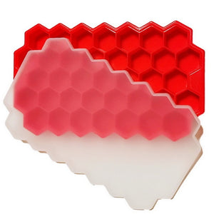 Cavity Ice Cube Tray Honeycomb Ice Cube Mold Food Grade Flexible Silicone Ice Molds for Whiskey Cocktail