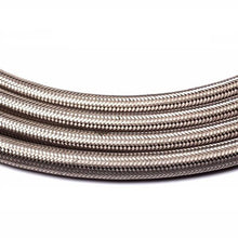 将图片加载到图库查看器，4AN 10Ft General Type Stainless Steel Braided Fuel Hose Silver
