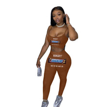 将图片加载到图库查看器，QYQ Skittles Candy Booty Two Piece Set Women Top And Pants Cute Bodycon Leggings Sport Plus Size Snack Fruity Gusher Long Sleeve
