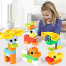 将图片加载到图库查看器，330pcs Marble Race Run Maze Ball Track Building Blocks Mini Size Blocks ABS Funnel Slide Assemble Bricks Sets Children Toys
