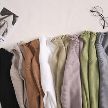 将图片加载到图库查看器，Slim turtleneck long sleeve sweater
