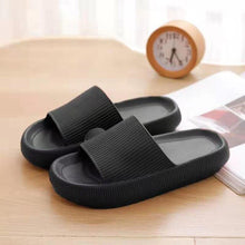 将图片加载到图库查看器，Thick Sole House Slippers Men Women Non-slip Bathroom Footwear Boys Girls Lovers Flops Summer Beach Sandals Large Women Shoes
