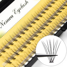 将图片加载到图库查看器，60pcs Professional Makeup Individual Cluster EyeLashes Grafting Fake False Eyelashes eyelash extension individual eyelash bunche
