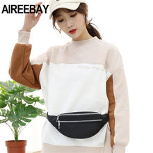 将图片加载到图库查看器，AIREEBAY 2020 New Fanny Pack For Women Waterproof  Waist Bags Ladies Fashion Bum Bag Travel Crossbody Chest Bags Unisex Hip Bag
