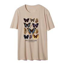将图片加载到图库查看器，Butterfly Aesthetic T Shirt Butterflies In My Stomach Graphic Tee Harajuku Hipster Cute Flower Butterfly Women&#39;s Casual T-shirt
