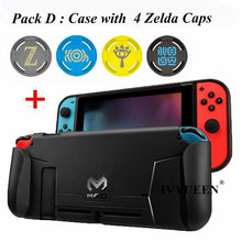 将图片加载到图库查看器，Sarah wong IVYUEEN for Nintend Switch Console TPU Protective Grips Cover Case Stores 4 Games for Switch Controller Shock-Absorption
