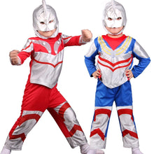 将图片加载到图库查看器，Halloween cosplay costume Set Spider mask Suit Party Costume Kids Long Sleeve spider Red man Performance Apparel Children&#39;s baby
