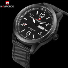 将图片加载到图库查看器，NAVIFORCE Men&#39;s Sports Military Quartz Watch Nylon Strap
