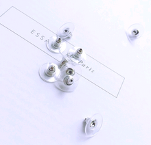 将图片加载到图库查看器，Disc ear plug metal earplugs high-grade ear plug earrings accessories DIY jewelry accessories earplugs cap
