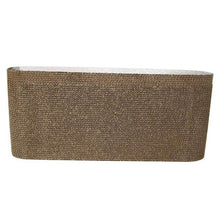 将图片加载到图库查看器，415 Harden Corrugated Paper Pet Cat Toy Cat Sofa Claws Grinding Board with Catnip (Medium Size) Earthy Y
